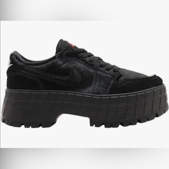 Nike Air Jordan 1 Low Brooklyn 'Black Pony' silver captoe platforms  size 9 new‎ - Picture 4 of 15